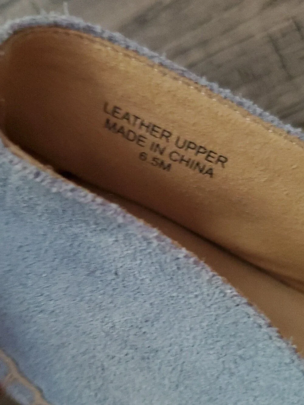 Talbots Pale Blue Suede Espadrille Slip-Ons